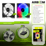 VENTILADOR PARA CASE GAMER AIRBOOM TURBINE RAINBOW AB125