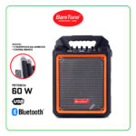 PARLANTE PORTATIL 6PULG BARETONE MAX-06M 2UHF MIC BATERIA