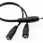 ADAPTADOR AUDIO JACK MACHO A 2 HEMBRA