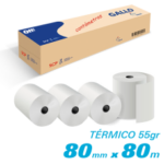 PAPEL CONTOMETRO TERMICO 55GR 80X80X013 GALLO -ROLLO