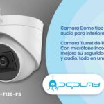 CAMARA HILOOK DOMO 2MP T120-PS FHD MICROF PLAST/NTSC