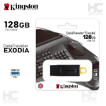 MEMORIA USB 128GB DTX 3.2 NEGRO/AMARILLO KINGSTON
