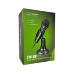 MICROFONO PEDESTAL HALION TM-08 NEGRO PLASTICO