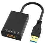 ADAPTADOR USB 3.0 A HDMI - CAJA NEGRO CON VERDE