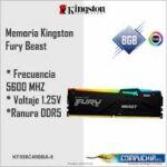 MEMORIA KINGSTON DDR5 8GB PC5-4800 CL40